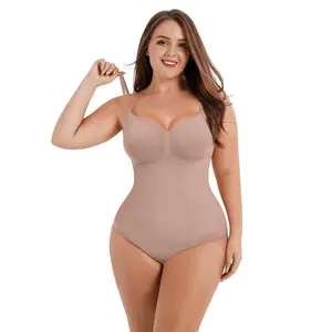 FeelinGirl Seamless Covered Bust Jumpsuit Thong Bodysuit tts Fit  Breathable Comfort Womenswear shaper clothes Hip #Summervibes
