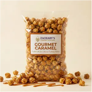 Gourmet Caramel Popcorn – Dark Molasses Caramel, Not Corn Syrup | Small-Batch, Coconut Oil Popped, Gluten-Free | Zachary's