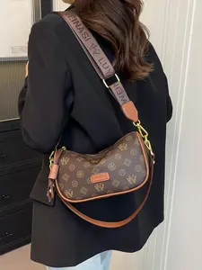 High-End Women's Bag 2026 New European and American Fashion Print Crossbody Bag, Vintage Small Square Bag, Versatile Shoulder Bag, Crossbody With Chain