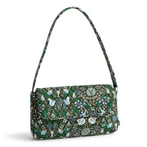Vera Bradley Women's Outlet Cotton Flap Shoulder Bag Enchanted Woodland