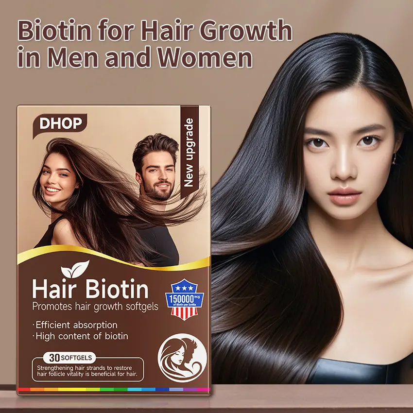 DHOP biotin hair soft capsules for men and women to promote hair growth and nourish hair vitamin hair capsules
