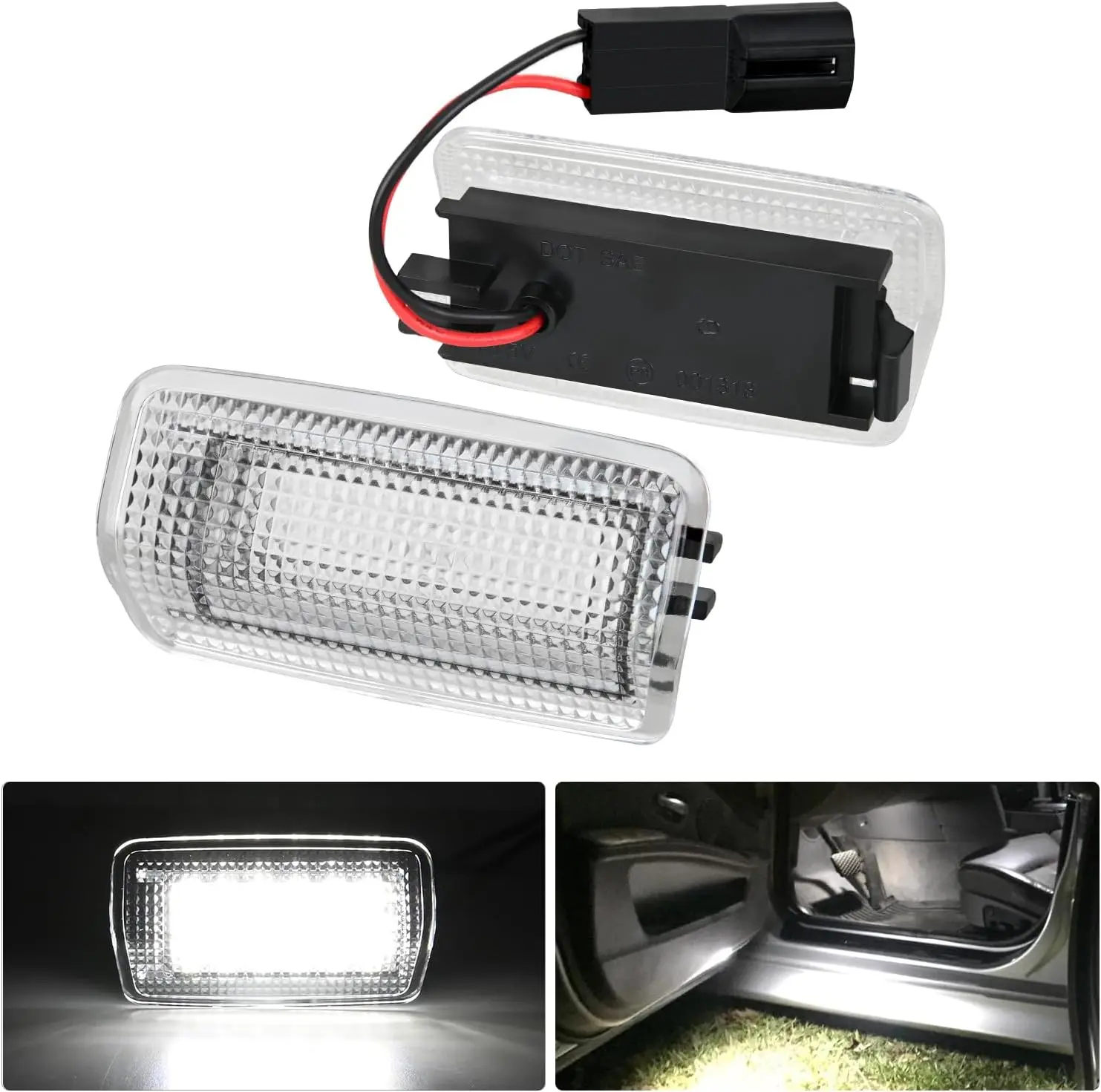 Nilight 2PCS LED Interior Door Panel Lights - Toyota, Lexus, Subaru BRZ Compatible Auto Accessories Interior, Door Illumination LED Upgrade, Fathers Day Gift, Led Lights For Car, Car Atmosphere Lamp