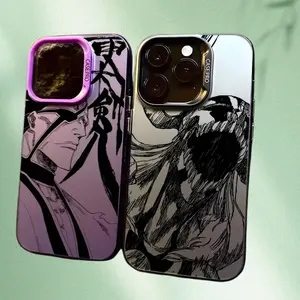 Anime B-Bleach Phone Case For iPhone 17 16 15 14 13 12 11 Pro Max Air multicolor Matte Laser Metallic Aurora Funda