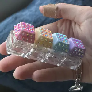Bedazzled Keyboard Key Fidget Toy – Rhinestone Bling Clicky Sensory Toy | Handcrafted