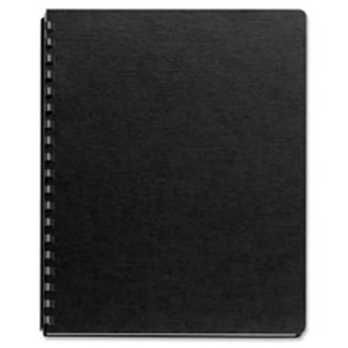 Fellowes Classic Linen Textured Heavyweight Unpunched Presentation Covers, 11x8.5in, Binding-Friendly Office Stationery, Adapter for Binding Systems, 200-Pack, Black