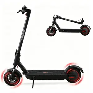 Adult Foldable Electric Scooter, 500W Powerful Motor, 10-Inch Tires, 22-Mi Range, Portable Commuter E-Scooter with LED Headlight & Rear E-Brake Sporty Pro