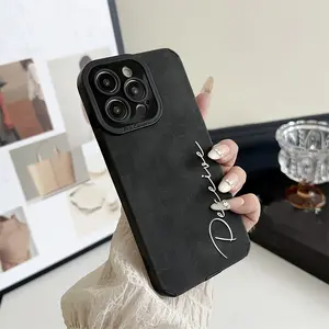 Phone Case: Personalized DIY Name Custom Phone Case, Matte Skin-Wrapped Drop-Proof Cover, Suitable for iPhone 17 Pro Max, 17, 16 Plus, 15 Pro, 14 Plus, 13, 12, 11 Protective Case, Christmas Gift, New Year Gift, Easter Gift, Halloween Gift