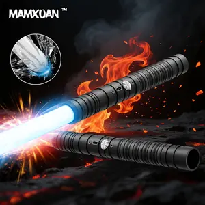 MAMXUAN,2 in 1 Light Saber, 1 Count/2 Counts Rechargeable Light Saber with 15 Light Modes, Detachable Light Saber Toy for Cosplay, Party, Birthday Gift, Winter Gift, Valentine's Day Gift Portable