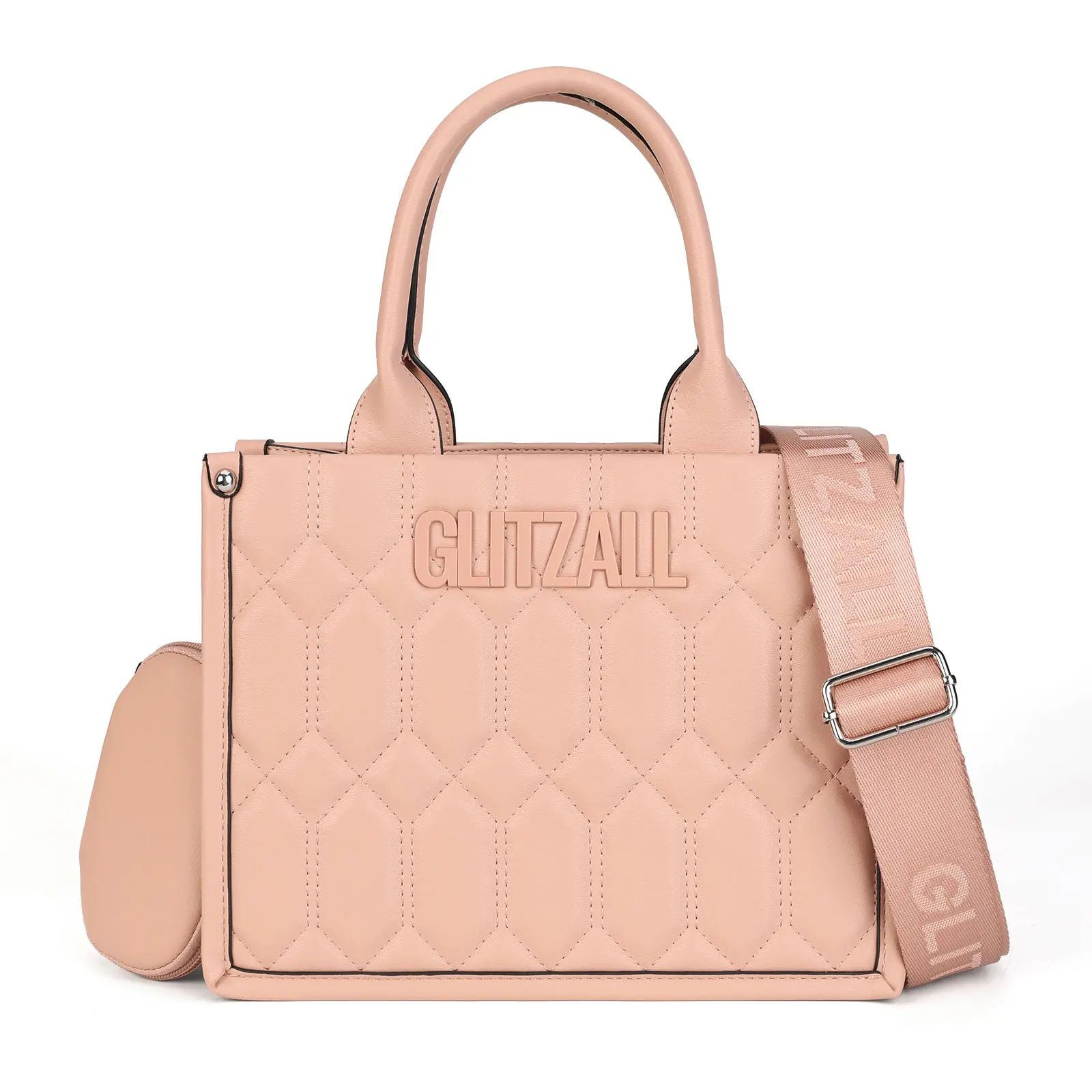 Multifunctional Women Zipper Handbag with Clutch, Adjustable Shoulder Strap, Ideal for Daily Use, Work and Travel