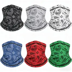 Unisex 6-Pack Cotton Camouflage Neck Gaiters Face Covers - Seamless, Quick Dry, 1-Size Protective Gear, Multi-Functional Bandana Scarf Balaclava Headband, Sports & Outdoor Accessories for Adults summerwins,summerwins