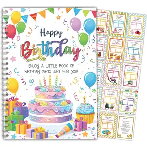 Birthday  Card Book 2026, Happy Birth day  Card Booklet Holder Organizer,  Holder Book,   Birthday Gifts for Women Men Mom Dad Coworker Teen Adult