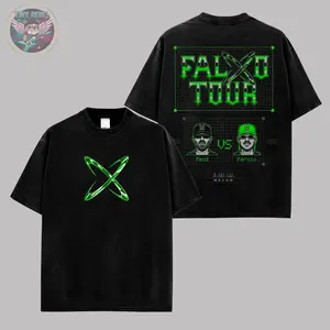 Feid Ferxxo Shirt V2 Size S-5XL - FEID vs FERXXO: Falxo Tour 2026 High-Quality Shirt Heavy Cotton Unisex T-Shirt, Graphic Reggaetón, Latin Pop Feid Ferxxo Fan Merch Gift For Music Lover
