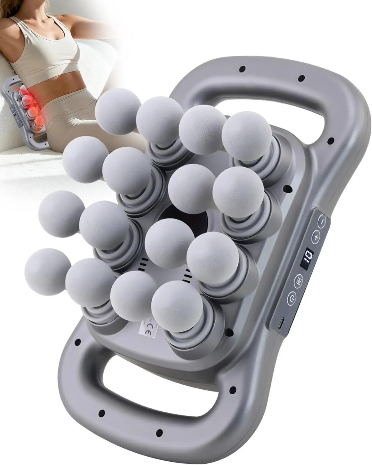 16 head massage gun set, USB rechargeable, deep tissue tapping massager, 9 styles and gears of electric massage tools, essential for fitness, perfect choice for holidays