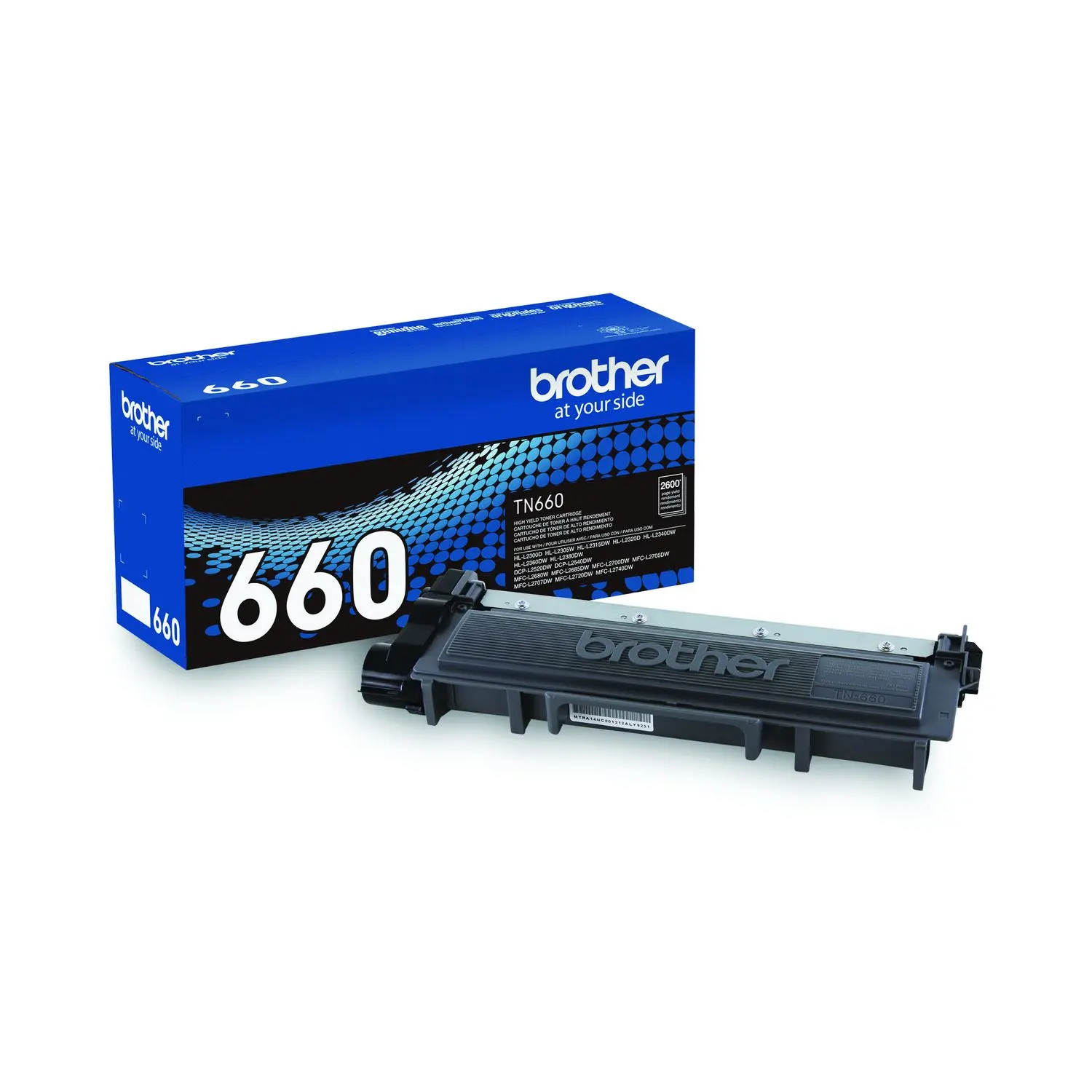 Brother TN660 High-Yield Toner 2600 Page Yield Black