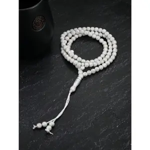 1pc Fashionable 99 White Acrylic Handheld Prayer Beads, Suitable for Men's and Women's Jewelry During Ramadan and Worship