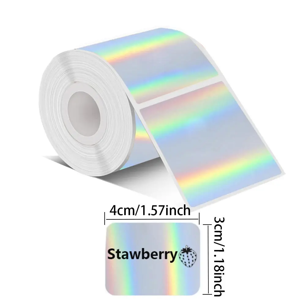 Colorful Label Paper, 230pcs/roll Waterproof Self Adhesive Label Paper, Label Printing Paper for Gift Label, Thank You Label, Home Use, Labels for Printers, Rolls Labels