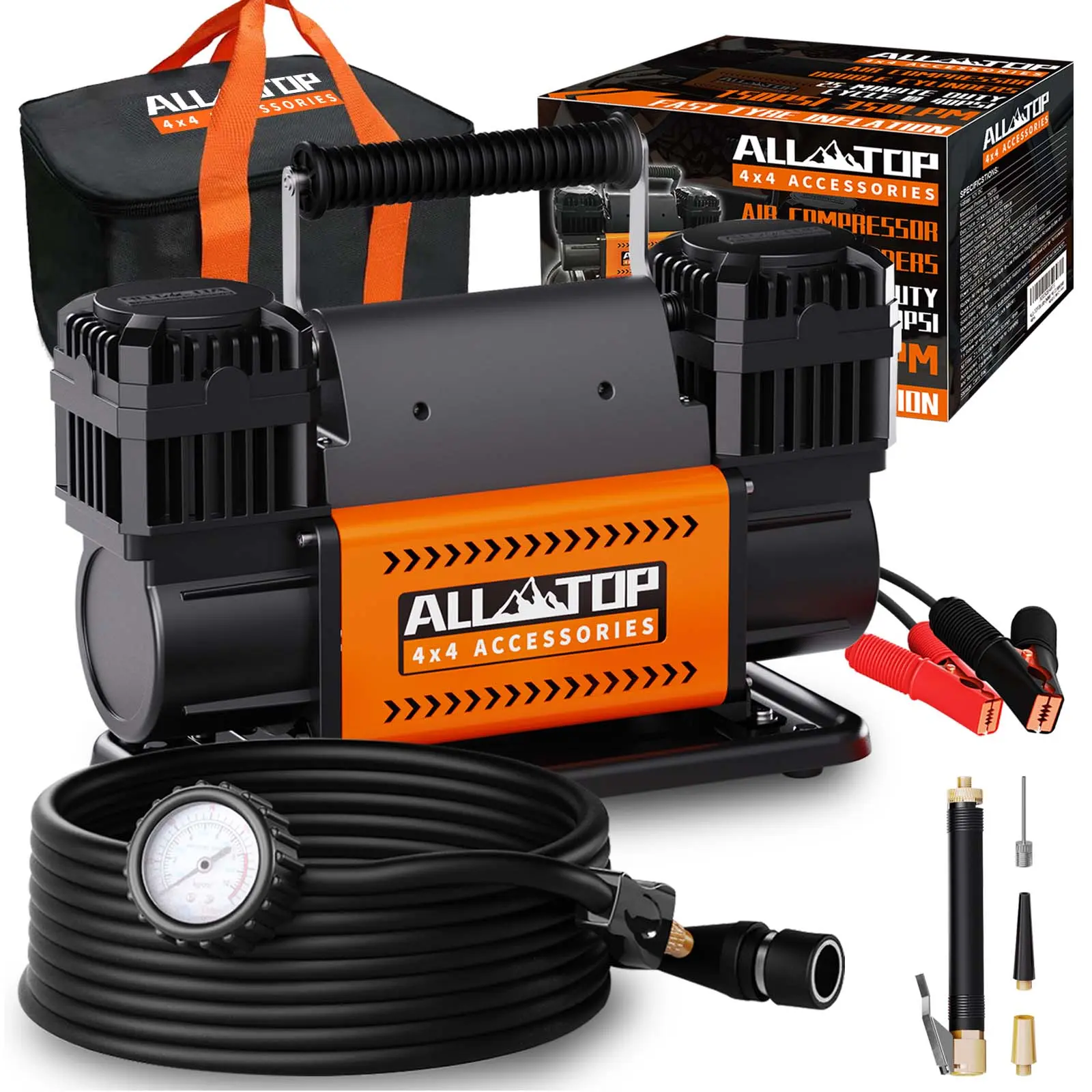 Air Compressor Kit Dual Cylinder - 12.35 ft³/Min - 12V DC Air Compressor Kit Dual Cylinder - 12.35 ft³/Min - 12V DC