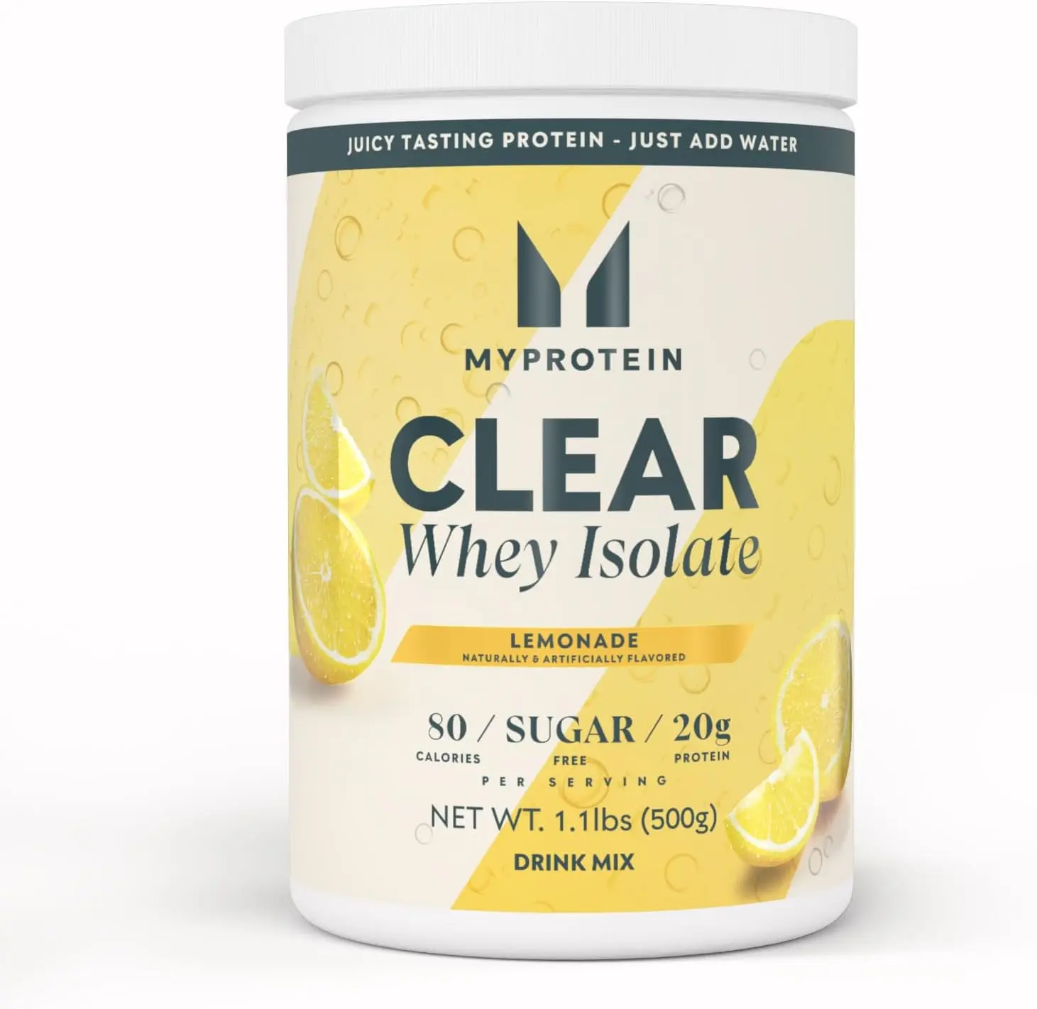 Myprotein Clear Whey Isolate Protein Powder, Lemonade, Naturally Flavored Drink Mix, Daily Protein Intake for Superior Performance