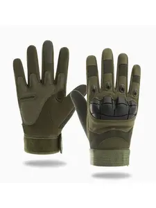 HOMUG Men's Full-Finger Touchscreen Gloves, Compatible with Smartphones & Tablets - Breathable Microfiber Material with Adjustable Hook and Loop Wrist Strap, Brown Outdoor Cold-Weather Gloves