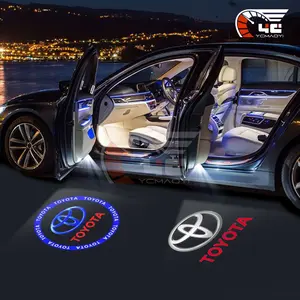 2/4Pcs LED Car Door Welcome Lamp Logo Projector Light Led Lights Car for Toyota Camry Alphard Harrier Wish Vios Altis Avanza Innova Hilux Corolla Accessories