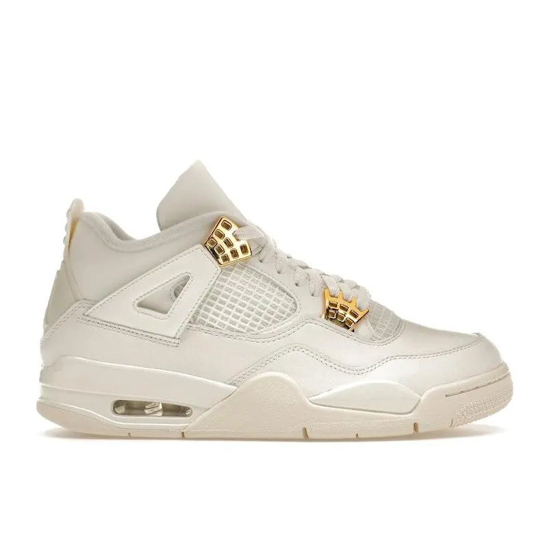 Jordan Women's 4 Retro Metallic Gold Basketball Shoes, from StockX