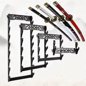 Wall Katana Shelf Support Wooden Sabre Samurai Sword Stand Holder Display Real Size Japanese Katana Rack Decoration Organizer Gift
