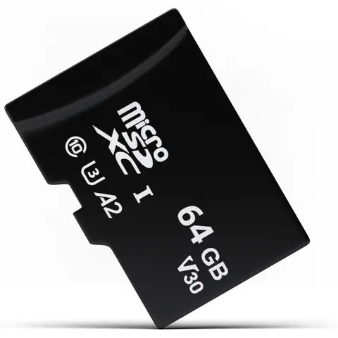 64 GB Micro SD Card with Adapter, Up to 110 MB/s, Class 10 U1 V10 Speed Classes, Compatible with Digital Cameras, Cams, Laptops, Desktop Computers, Microsd Card, Waterproof