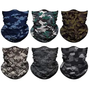 Unisex Seamless Neck Gaiter – Breathable Face Cover, Cooling Headwrap Bandana, Balaclava Scarf for Cycling, Running, Motorcycle, Outdoor Sports (6PCS/9PCS)