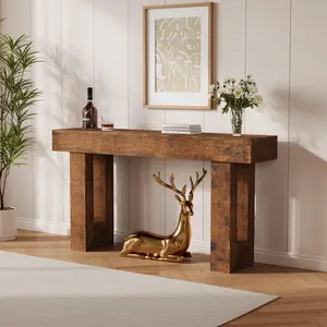 63" Console Table, Farmhouse Narrow Entryway Table , Long Sofa Table