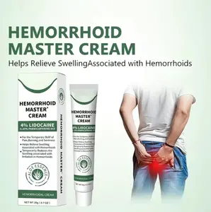 Hemorrhoid Cream 4% Lidocaine,Effectively Provides Temporary Relief for Hemorrhoids, Fast Pain Burning Swelling Relief, Soothing Aloe Formula for Men Women Postpartum 20g