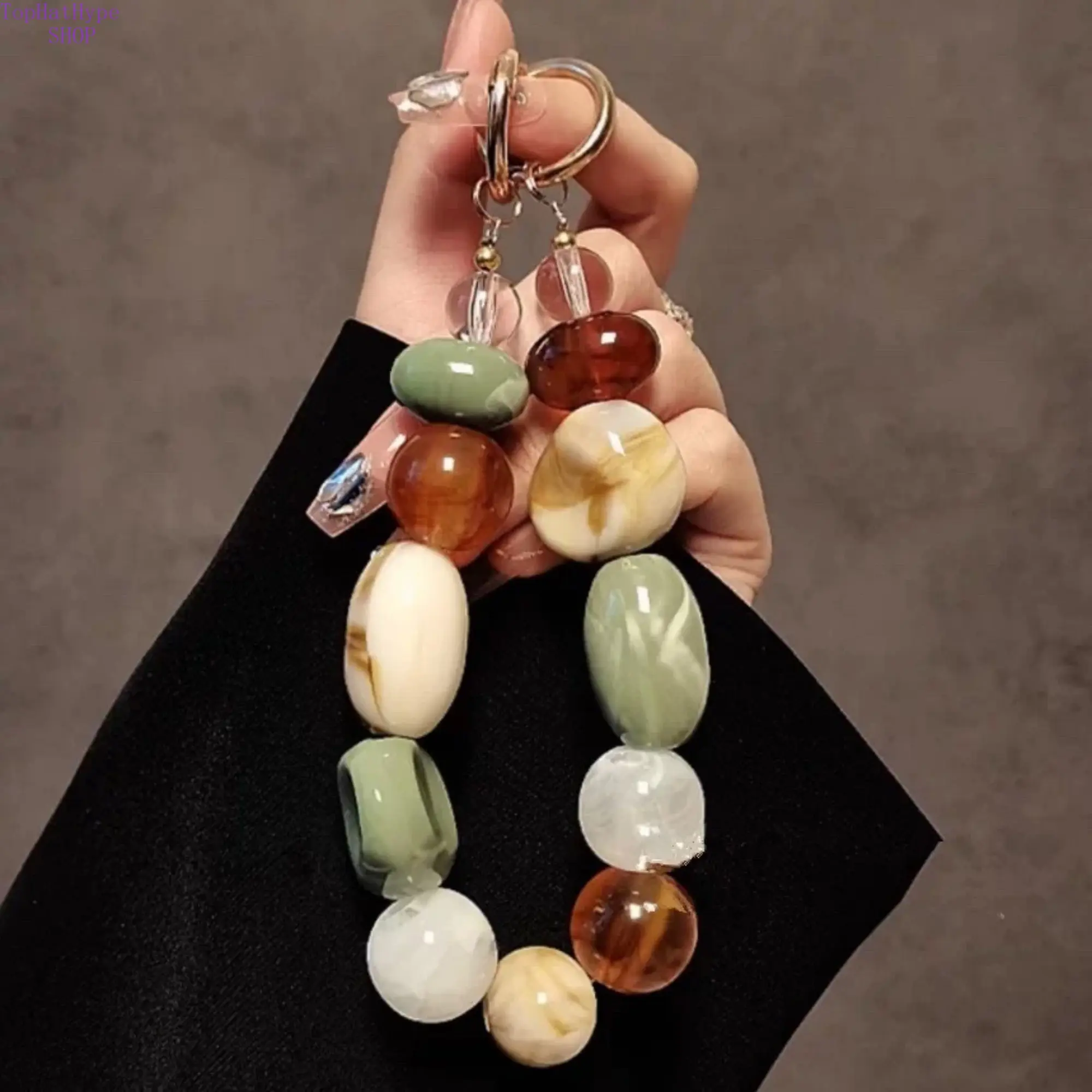 Bohemian Multicolor Beaded Keychain - Handmade Artisan Style Cute Keychain for Women, Bag Charm, Versatile Fashion Costume Jewelry Accessory, Ideal Gift for Her, Bag Charms, Cute Keychains