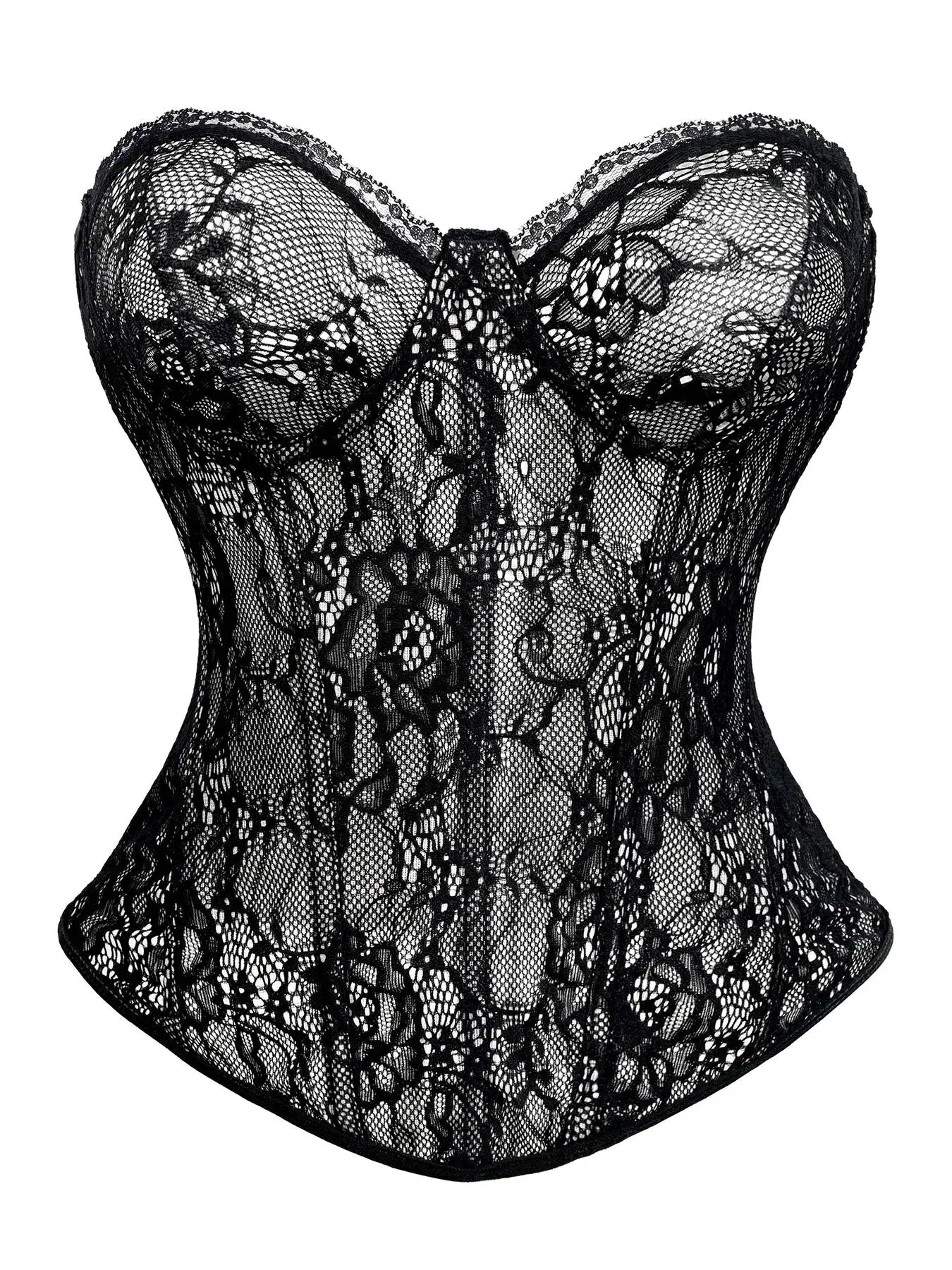 Women's Floral Lace Shapewear Tube Top, Daily Wear Shapewear, Body Shaping Corset, Bustier Corset Tops, Fashionable Strapless Shaper, Shapewear Lingerie, Shapewear Tops for Women, Faja Shapewear