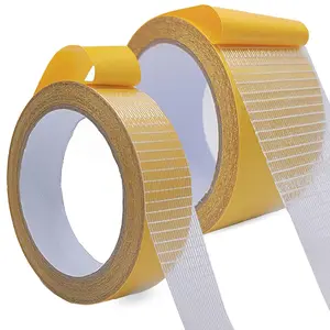 Double Sided Fabric Tape Heavy Duty,Multifunctional Double Stick Carpet/Fabric Tape,1inch/2inchx33FT10m High Stickness  2 Sided Tape 2 Rolls