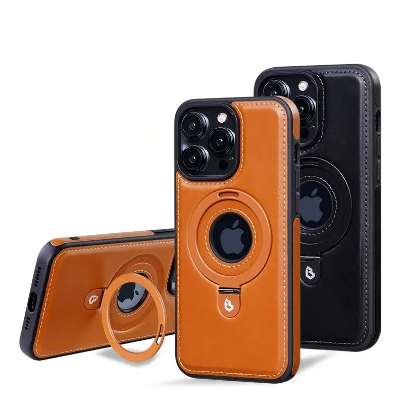 Lamb Skin TPU Magnetic Snap-On Phone Case with Built-In Stand, Multi-Model Phone Accessory Compatible with iPhone 16 Pro Max, 15 Plus, 14, 14 Plus (IP14Plus), 13, 12