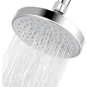 High  Shower  - 4.7"  Bathroom  Boosting Rain Showerhead -  Universal Replacement for Rainfall Shower Heads (Chrome)