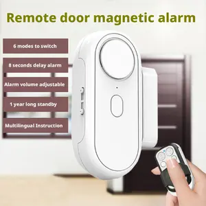 Home Security Door & Window Alarm with Remote Control – High Decibel Entry Alert, Anti-theft Door Sensor, Door & Window Reminder for Safety