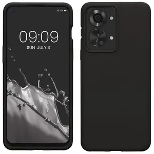 Mobile Phone Case For OnePlus Nord 2T 5G, Slim Shockproof Flexible Black Matt Soft Silicone Protective Phone Case Cover