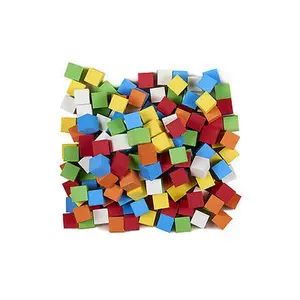 Koplow Games KOP18922 Bulk 16 mm Blank Foam Dice - Assorted Colors, 200 Count, Quieter Than Regular Dice, for 3 Years-18+ Years Math Skills Practice