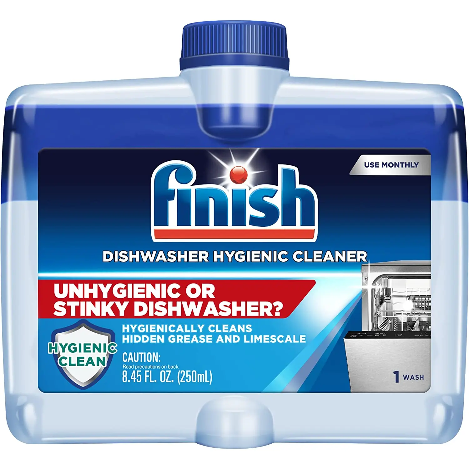 Finish Dual Action Dishwasher Cleaner: Fight Grease & Limescale, Fresh, 8.45Oz Reckitt Benckiser