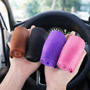 3pcs Car Steering Wheel Cover, Non-Slip Silicone Material,Anti-Slip Wear Resistant Universal Fit for 99% Round & D-Shape Vehicles