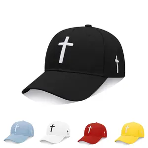 Cross Embroidery Baseball Cap Fashion Hat For Men and Women Casual Hat