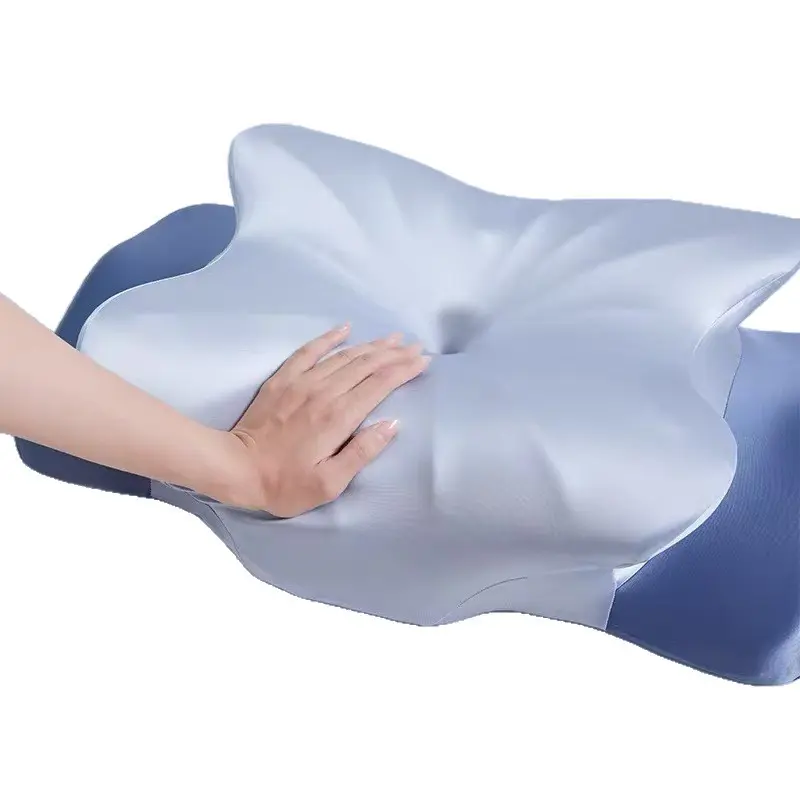 Butterfly-Shaped Contoured Memory Foam Pillow - Odorless, Dual Height, Ergonomic, Slow Rebound Cervical Support Pillow with Breathable Zipper Cover, Machine Washable for Side & Back Sleepers, Sleep Support
