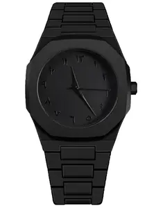 Men's Quartz Watch Arabic Numerals Business Style, Plastic Material, Elegant Design, Perfect for Daily Wear & Professional Settings, Analog Watches, Quartz Wristwatch