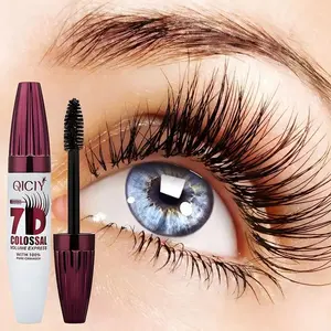 Extended 7D Silk Fiber Mascara, voluminous, Volumizing Effect, curling, lengthening, thick, waterproof, smudge-proof, Smudgeproof, long-lasting and non-clumping formula creates a curled and natural look - Suitable for all light beige skin tones