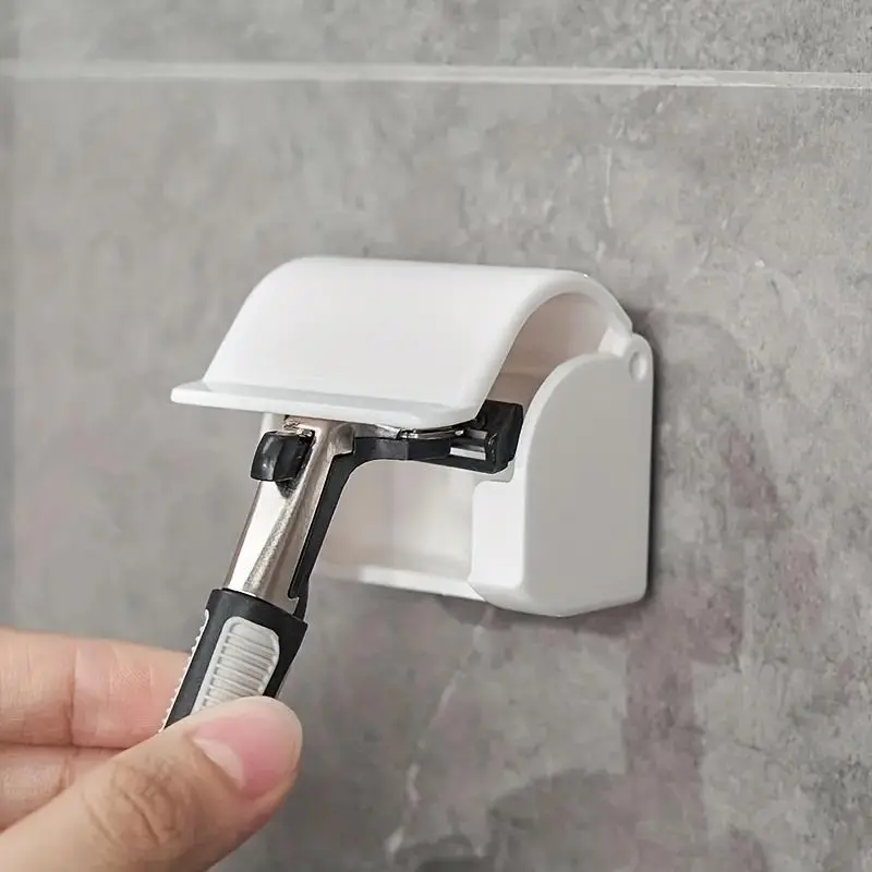 Razor hanger, razor storage rack bracket, hook, power plug hook, no punching, organize your shower with razor hanger and electric toothbrush rack! Bathroom Organization, Bathroom Organizing Accessories, Bathroom Hooks for Shower