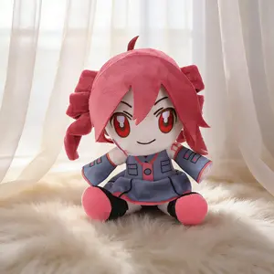 Cute Kasane Teto Plush Toy, Soft Huggable Utau Virtual Singer Anime Character Doll, Kawaii Fluffy Cuddly Stuffed Plushie, Perfect Gift for Kids, Kawaii Stuffed Animals