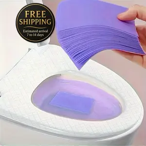 30 pcs Toilet Cleaning Sheet - Odor Remover Cleaning Sheet for Household Floor Cleaning Supplies Cleaner Purple