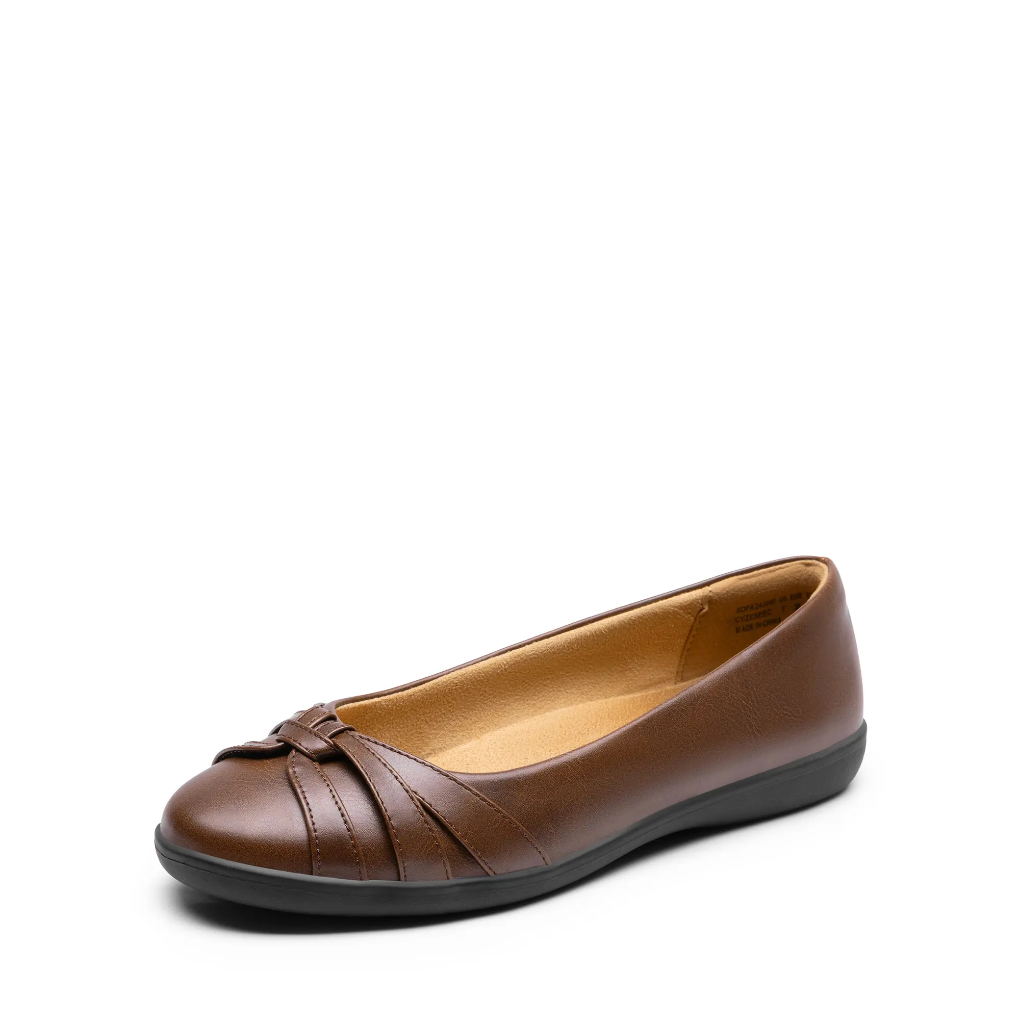 DREAM PAIRS Women's Comfortable Ballet Flats - Breathable, No-Lace, Round Toe Slip-On Flats for Office Work, Casual Wear