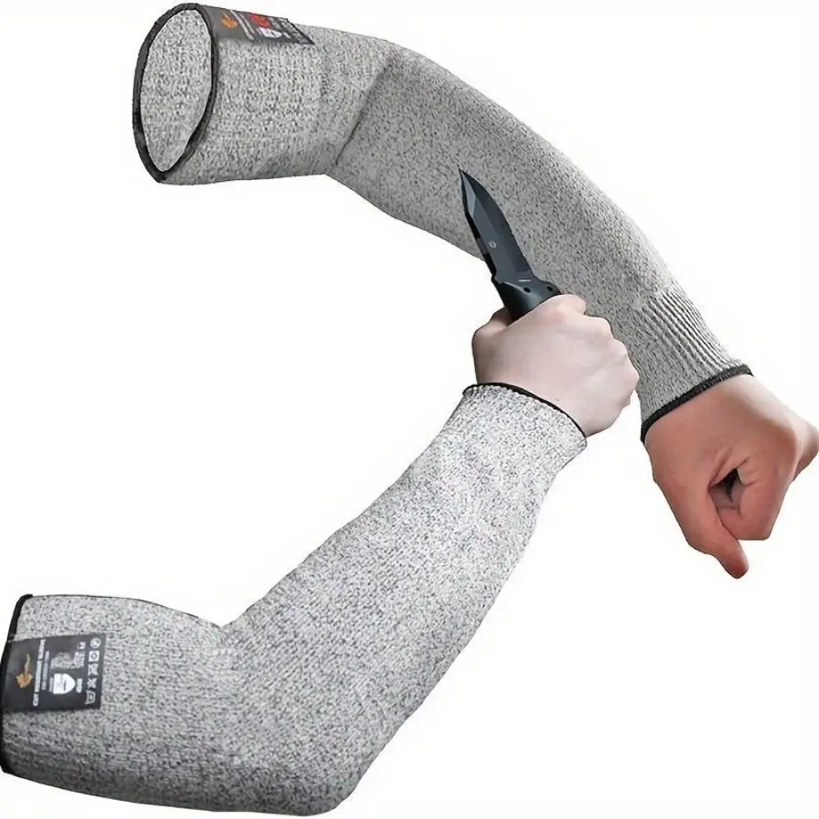Heavy Duty Cut Resistant Arm Protectors, Safety Work Sleeves for Skin Protection, High Elasticity Arm Guard for Gardening & Woodworking, Anti-Abrasion Forearm Shield, Breathable Outdoor Gear, Arm Guards