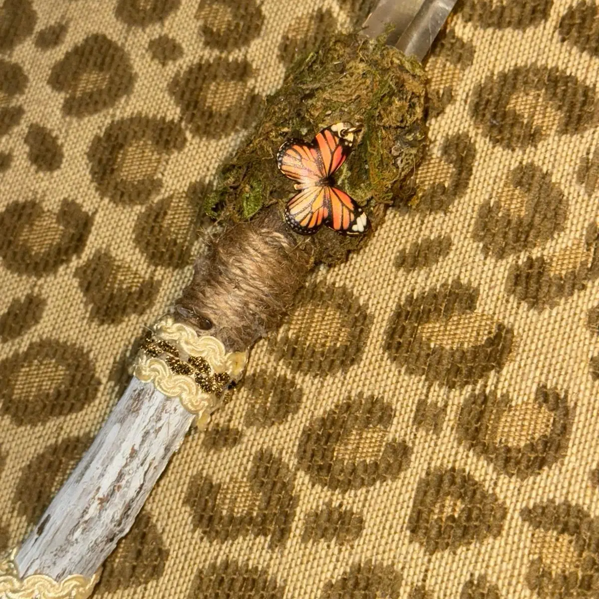 Butterfly Meadow Lemurian Quartz Wand for Home Decor